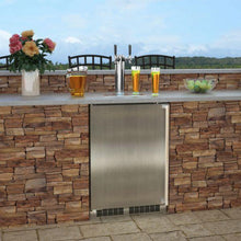 Marvel MOKR124SSB1A 24-In Outdoor Built-In Dispenser With Twin Beer & Beverage Tap With Door Style - Stainless Steel, Dispenser Type - Twin Beer