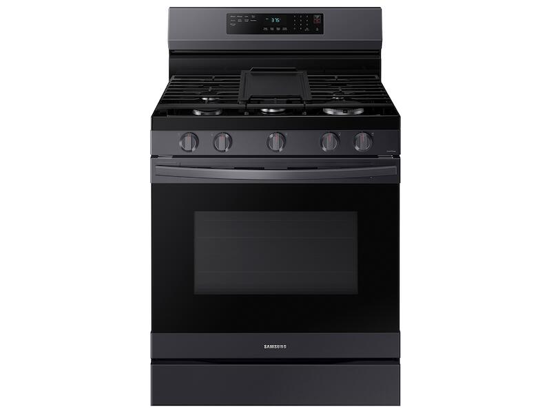 Samsung NX60A6511SG 6.0 Cu. Ft. Smart Freestanding Gas Range With No-Preheat Air Fry & Convection In Black Stainless Steel