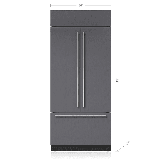 Sub-Zero BI36UFDIDO 36" Classic French Door Refrigerator/Freezer With Internal Dispenser - Panel Ready