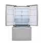 Lg LRFCC23D6S 23 Cu.Ft French Door, Counter-Depth, Non Dispense Refrigerator