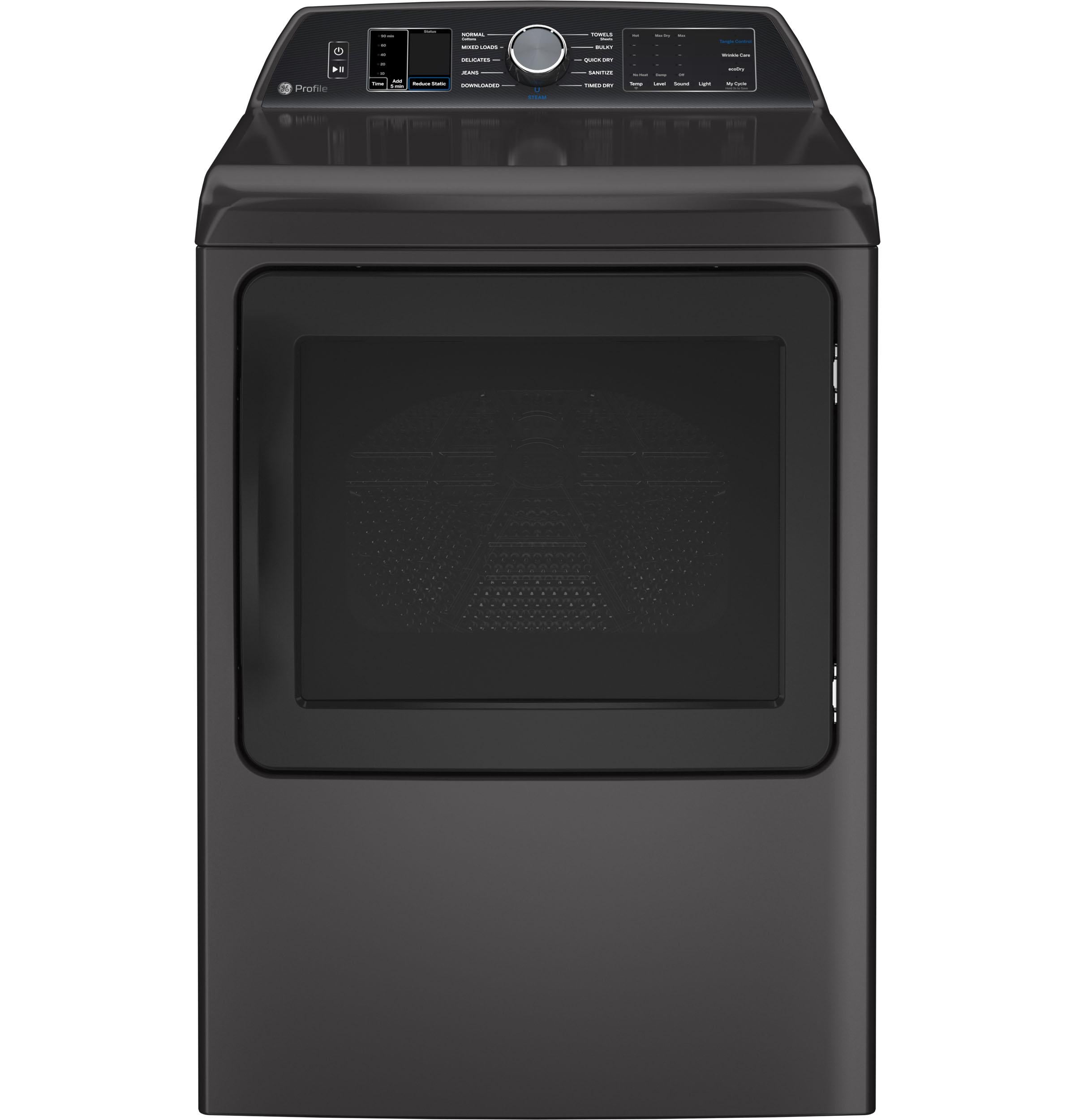 Ge Appliances PTD70EBPTDG Ge Profile™ 7.4 Cu. Ft. Capacity Smart Aluminized Alloy Drum Electric Dryer With Sanitize Cycle And Sensor Dry