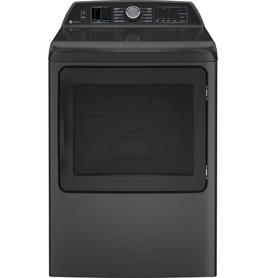 Ge Appliances PTD70EBPTDG Ge Profile™ 7.4 Cu. Ft. Capacity Smart Aluminized Alloy Drum Electric Dryer With Sanitize Cycle And Sensor Dry