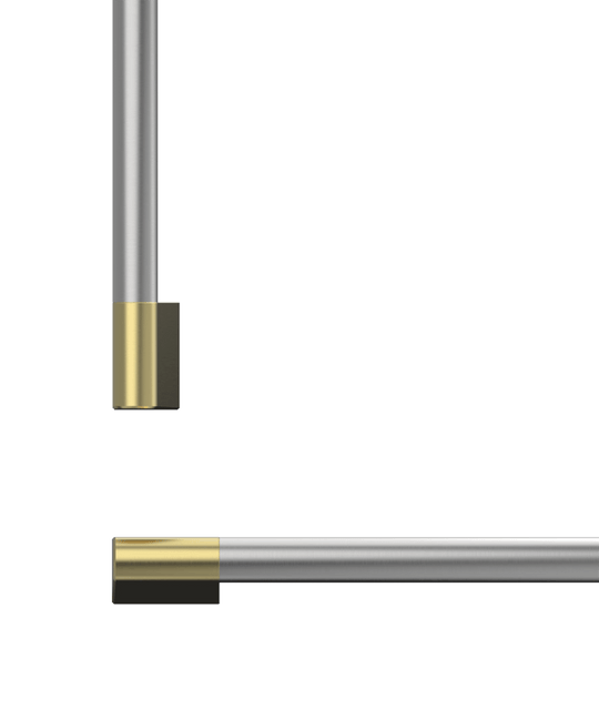 Fisher & Paykel AHP3RD3684WBA Professional Round Flush Handle Kit For Integrated Refrigerator Freezer, 36"