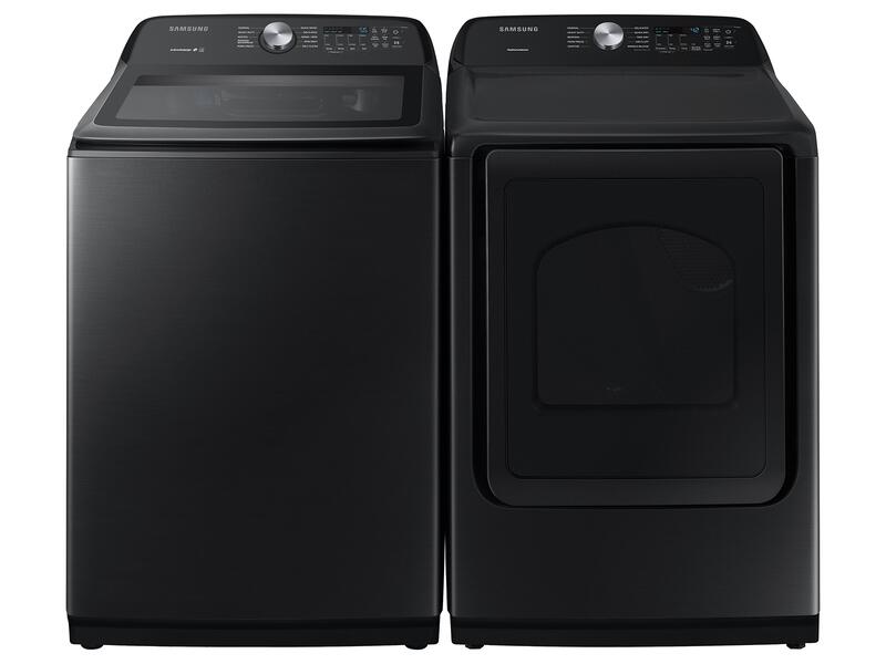 Samsung WA50R5200AV 5.0 Cu. Ft. Capacity Top Load Washer With Active Waterjet In Brushed Black
