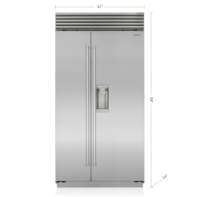 Sub-Zero CL4250SDST 42" Classic Side-By-Side Refrigerator/Freezer With Dispenser