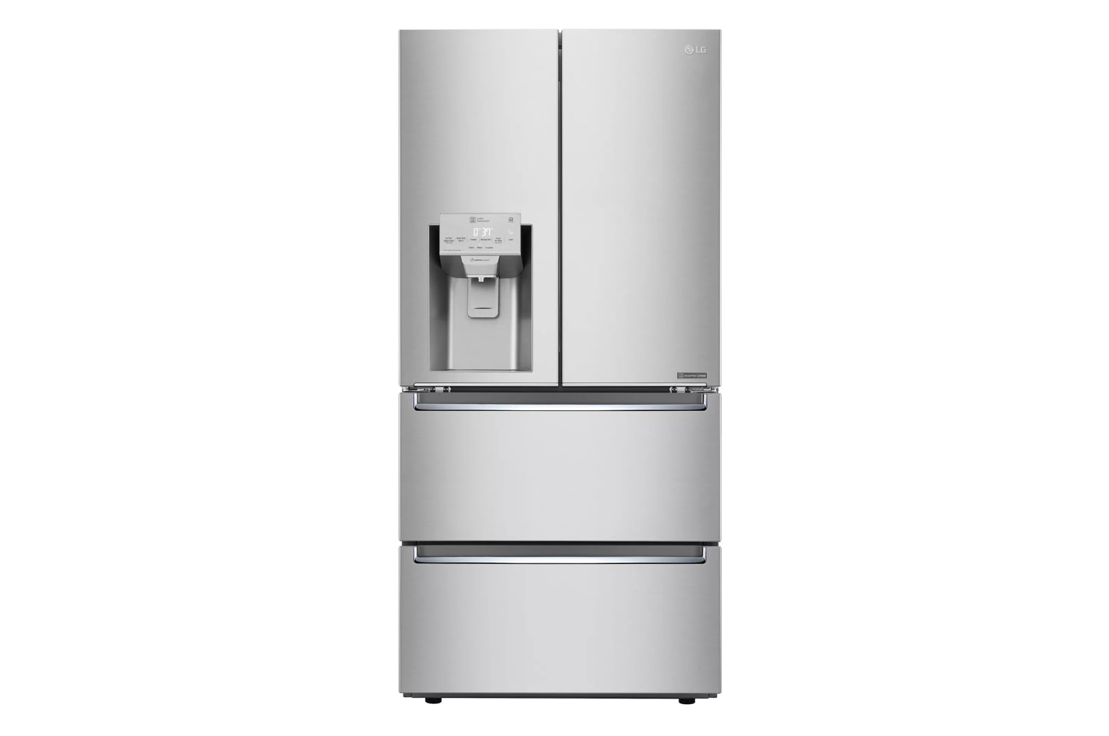 Lg LRMXC1803S 18.3 Cu. Ft. Counter-Depth French Door Refrigerator With Tall Ice And Water Dispenser