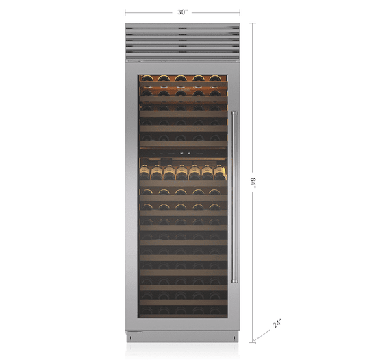 Sub-Zero BW30ASPHLH 30" Classic Wine Storage