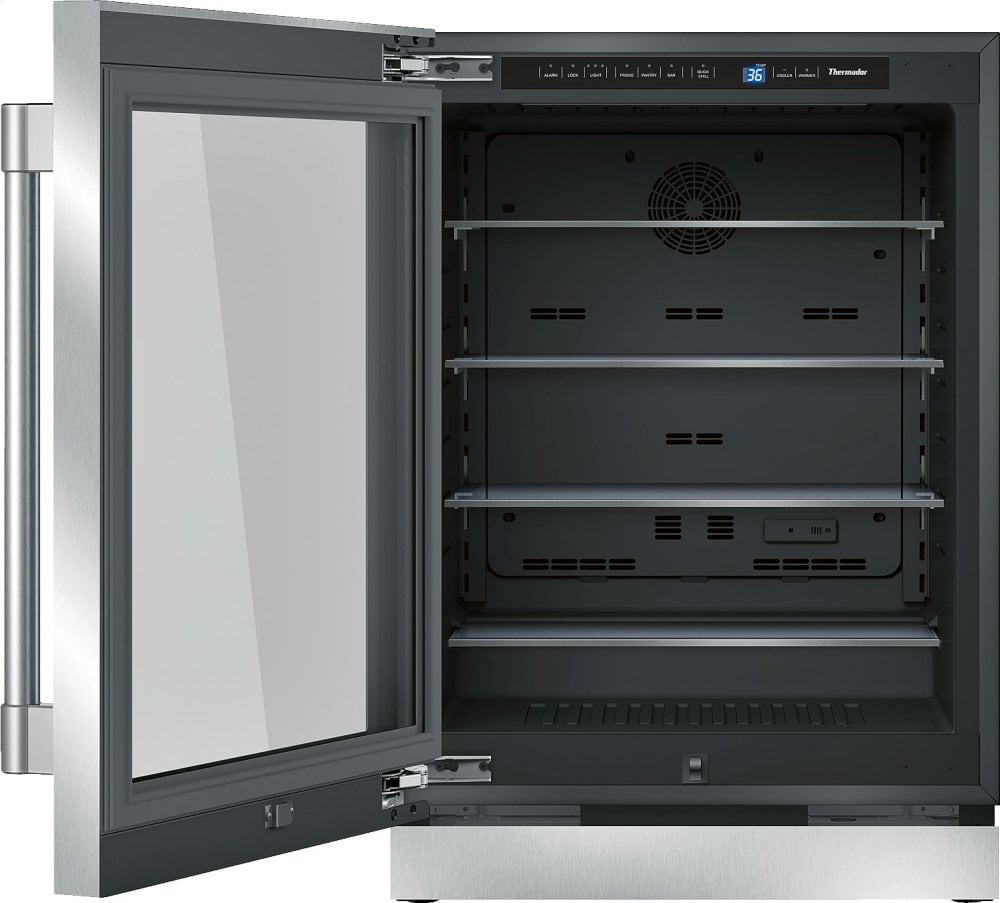 Thermador T24UR920LS 24-Inch Under-Counter Glass Door Refrigerator