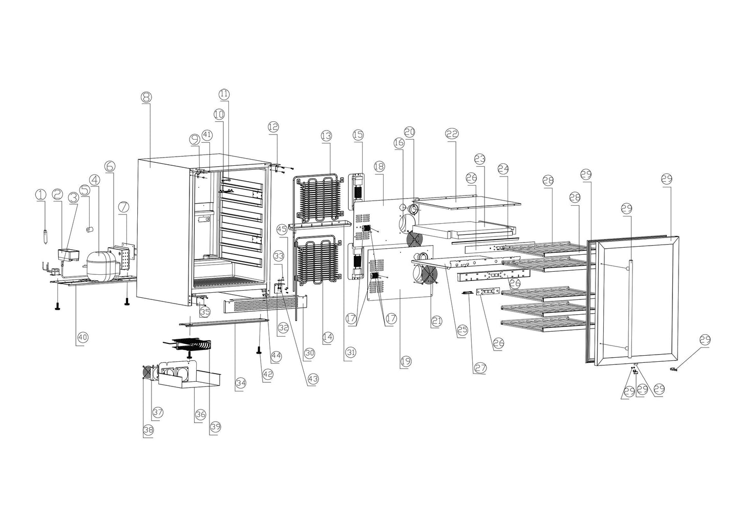 Zephyr BWN24C02AG Brisas Wine Cooler