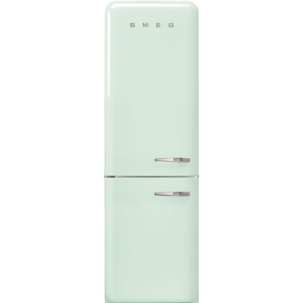 Smeg FAB32ULPG3 '50S Style No Frost' Fridge-Freezer, Pastel Green, Left Hand Hinge, 60 Cm (Approx 24")