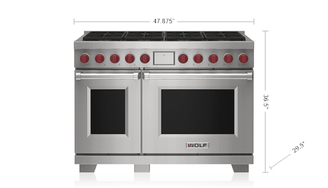 Wolf DF48850SPLP 48" Dual Fuel Range - 8 Burners