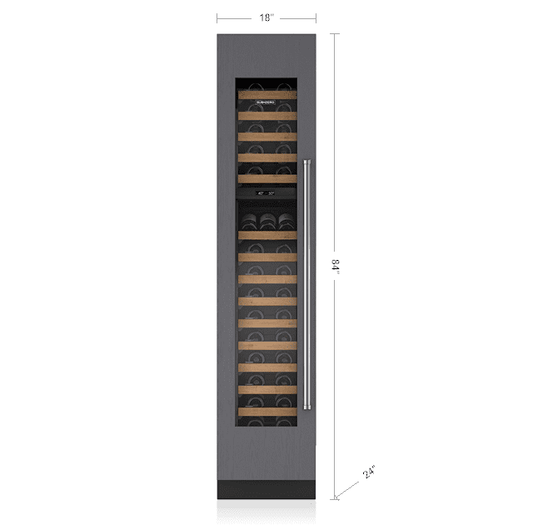 Sub-Zero IW18ALH 18" Designer Wine Storage - Panel Ready