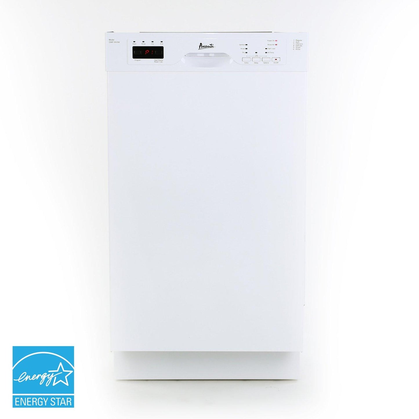 Avanti DWF18V3S 18" Built In Dishwasher