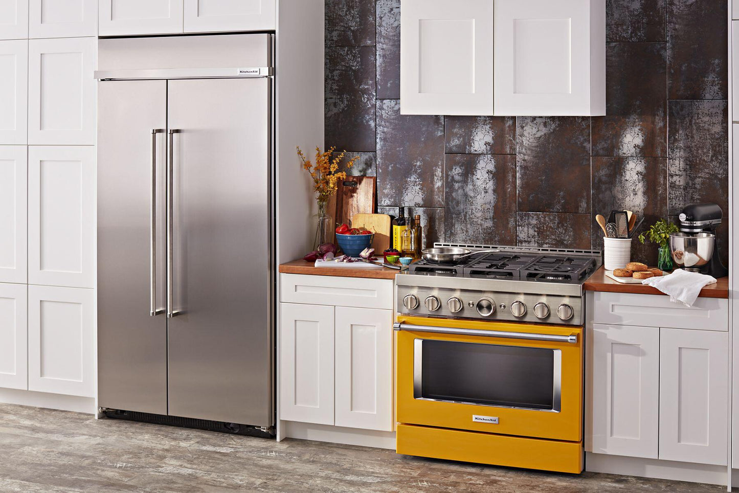 Kitchenaid KFGC506JYP Kitchenaid® 36'' Smart Commercial-Style Gas Range With 6 Burners - Yellow Pepper