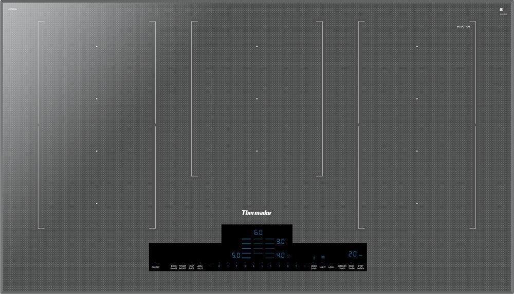 Thermador CIT367XM 36-Inch Masterpiece® Liberty® Induction Cooktop, Silver Mirrored, Frameless