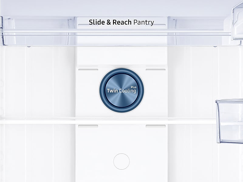 Samsung RT18M6213SG 18 Cu. Ft. Top Freezer Refrigerator With Flexzone™ In Black Stainless Steel