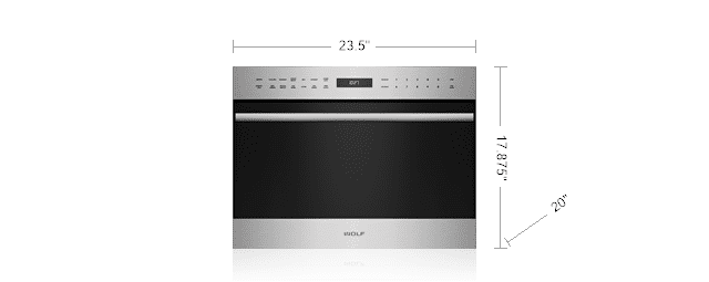 Wolf MDD24TESTH 24" E Series Transitional Drop-Down Door Microwave Oven