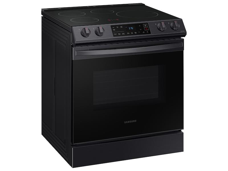 Samsung NE63B8211SG 6.3 Cu. Ft. Smart Instant Heat Induction Slide-In Range In Black Stainless Steel