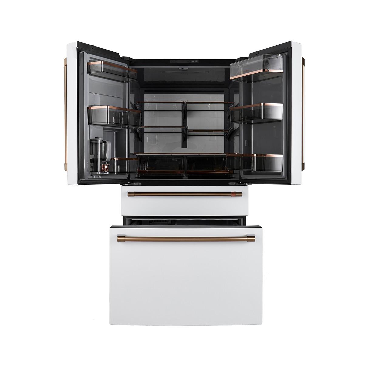 Cafe CGE29DP4TW2 Café&#8482; Energy Star® 28.7 Cu. Ft. Smart 4-Door French-Door Refrigerator With Dual-Dispense Autofill Pitcher