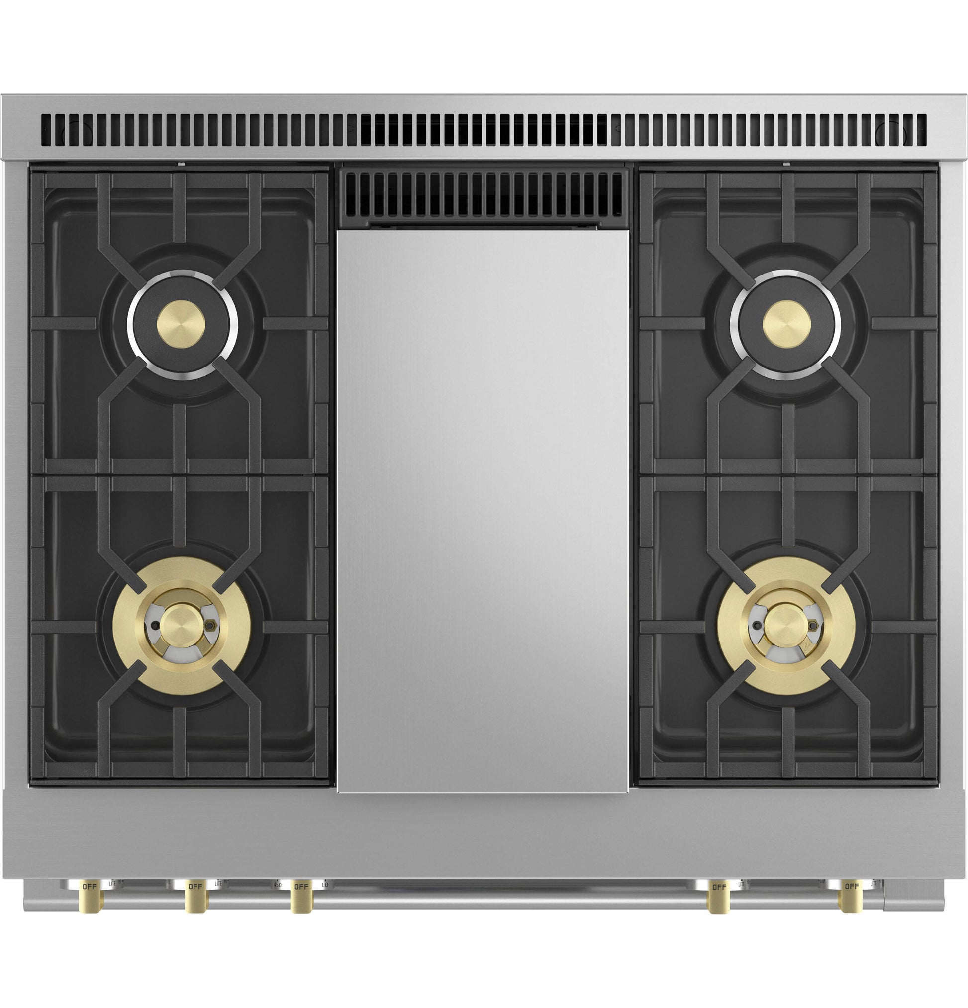 Monogram ZDP364NDTSS Monogram 36" Dual-Fuel Professional Range With 4 Burners And Griddle (Natural Gas)