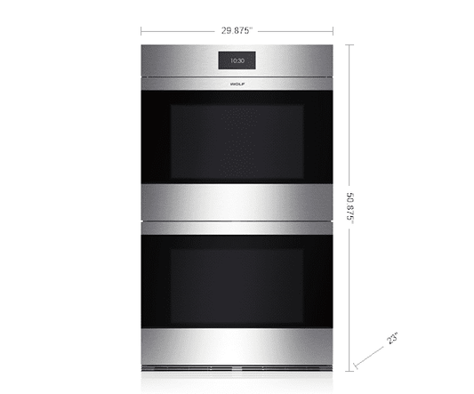 Wolf DO30CMS 30" M Series Contemporary Stainless Steel Built-In Double Oven