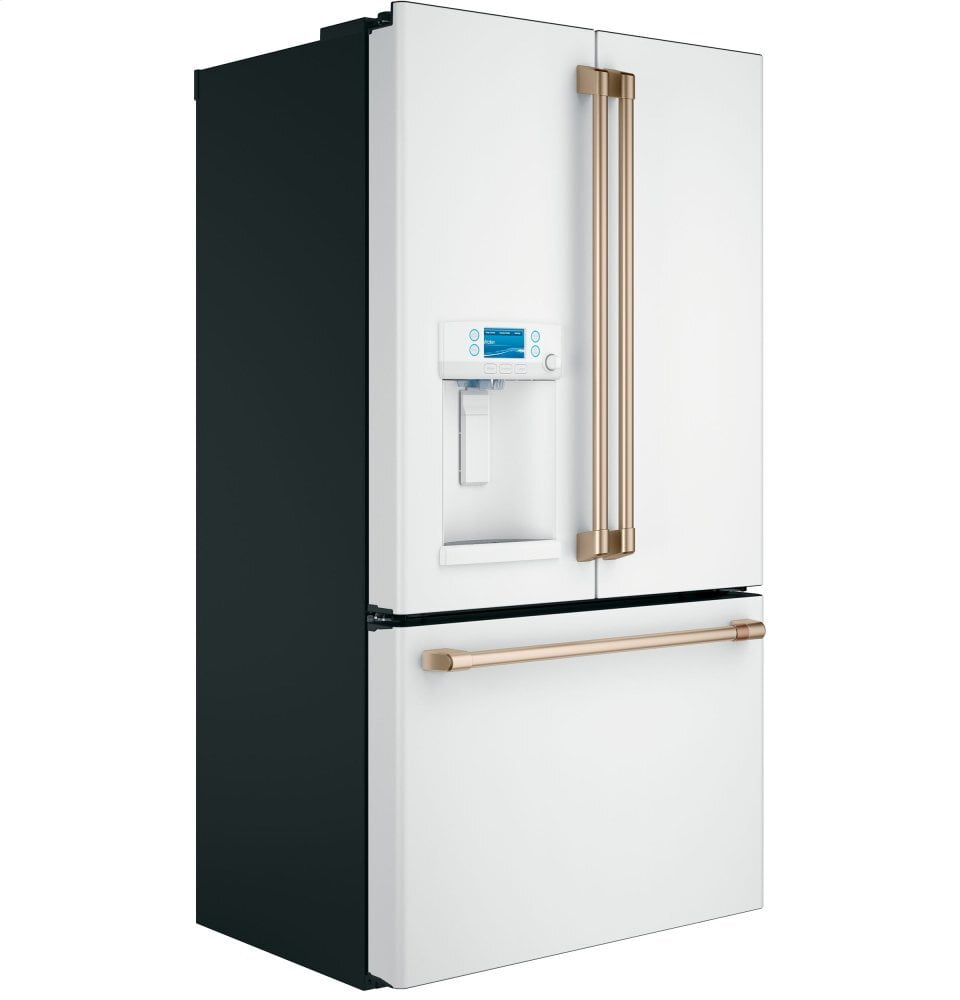 Cafe CYE22TP4MW2 Café Energy Star® 22.1 Cu. Ft. Smart Counter-Depth French-Door Refrigerator With Hot Water Dispenser