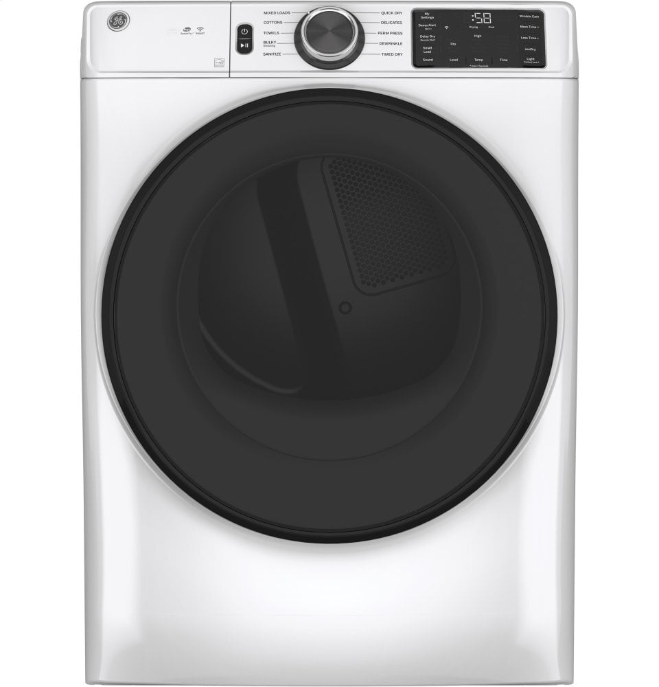 Ge Appliances GFV55ESSNWW Ge® Long Vent 7.8 Cu. Ft. Capacity Smart Electric Dryer With Sanitize Cycle