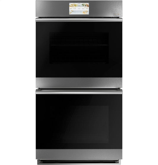 Cafe CKD70DM2NS5 Café 27" Smart Double Wall Oven With Convection In Platinum Glass
