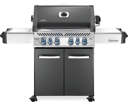 Napoleon Bbq P500RSIBNCH3 Prestige 500 Rsib With Infrared Side And Rear Burners , Grey , Natural Gas