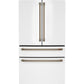 Cafe CGE29DP4TW2 Café™ Energy Star® 28.7 Cu. Ft. Smart 4-Door French-Door Refrigerator With Dual-Dispense Autofill Pitcher