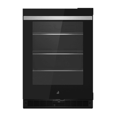 Jennair JUGFR242HM 24" Noir Under Counter Glass Door Refrigerator, Right Swing