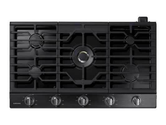 Samsung NA36N7755TG 36" Gas Cooktop With 22K Btu Dual Power Burner In Black Stainless Steel