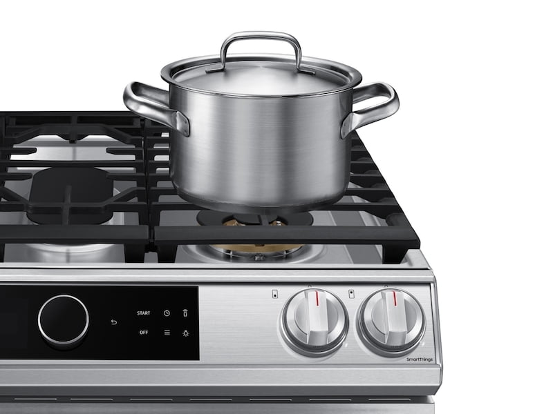 Samsung NX60T8711SS 6.0 Cu. Ft. Front Control Slide-In Gas Range With Smart Dial, Air Fry & Wi-Fi In Stainless Steel