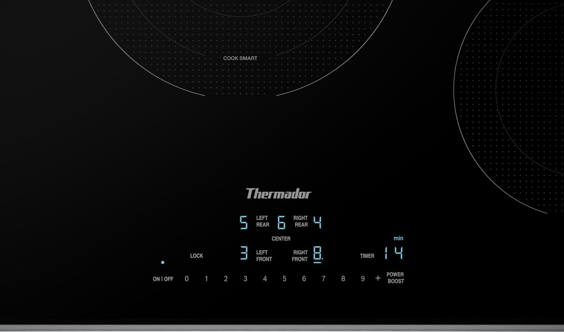 Thermador CET366YB Touch Control Electric Cooktop 36'' Black, Surface Mount With Frame Cet366Yb