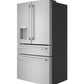 Cafe CXE22DP2PS1 Café™ Energy Star® 22.3 Cu. Ft. Smart Counter-Depth 4-Door French-Door Refrigerator