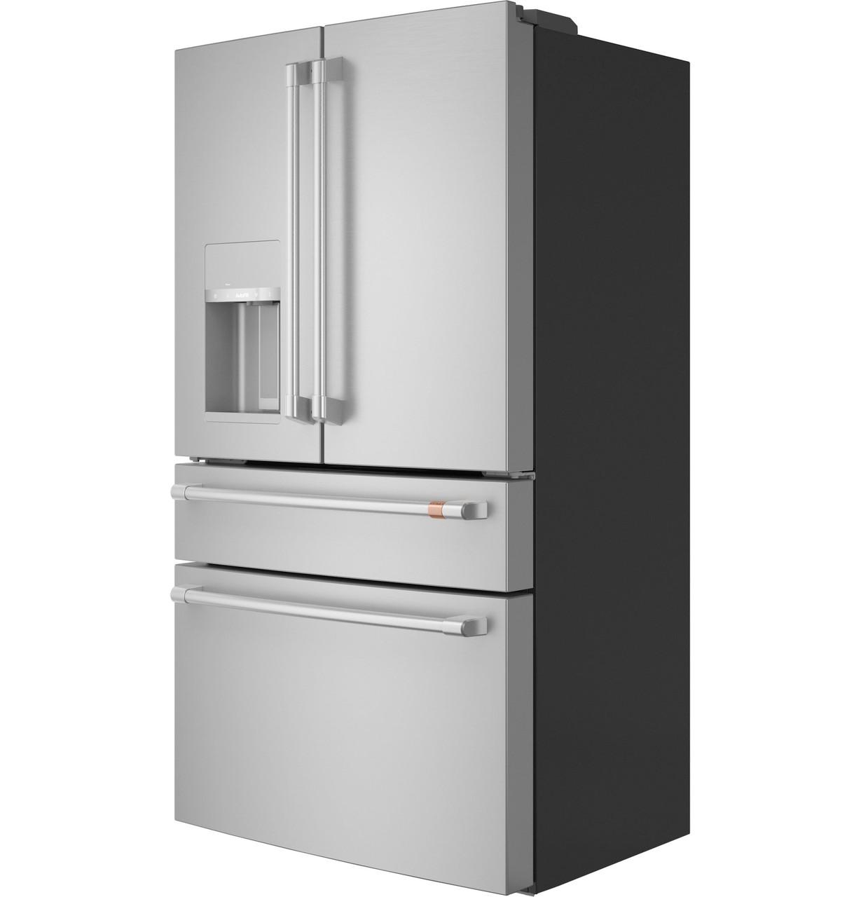 Cafe CXE22DP2PS1 Café&#8482; Energy Star® 22.3 Cu. Ft. Smart Counter-Depth 4-Door French-Door Refrigerator
