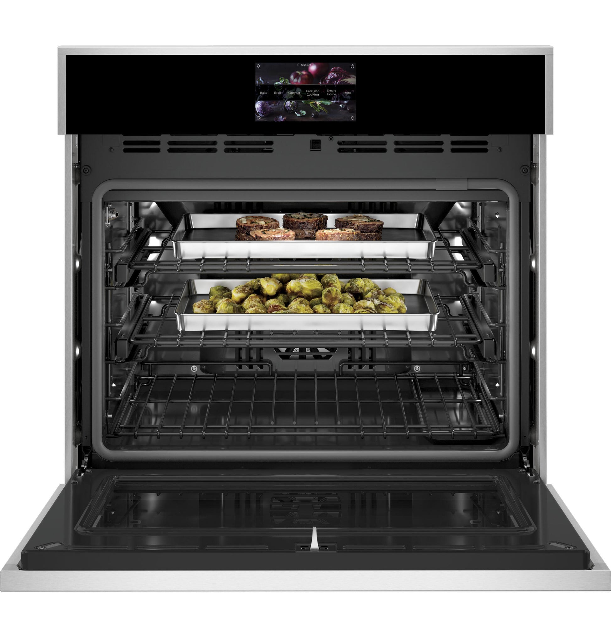 Monogram ZTSX1DSSNSS Monogram 30" Smart Electric Convection Single Wall Oven Minimalist Collection