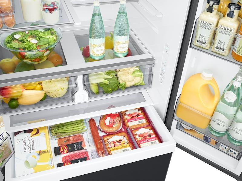 Samsung RF32CG5100MT 32 Cu. Ft. Mega Capacity 3-Door French Door Refrigerator With Dual Auto Ice Maker In Matte Black Steel