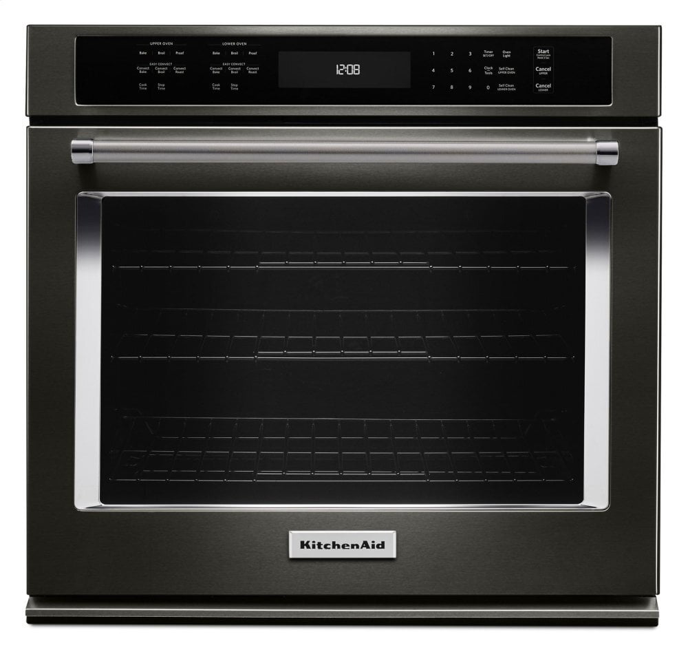 Kitchenaid KOSE507EBS 27" Single Wall Oven With Even-Heat&#8482; True Convection - Black Stainless Steel With Printshield&#8482; Finish