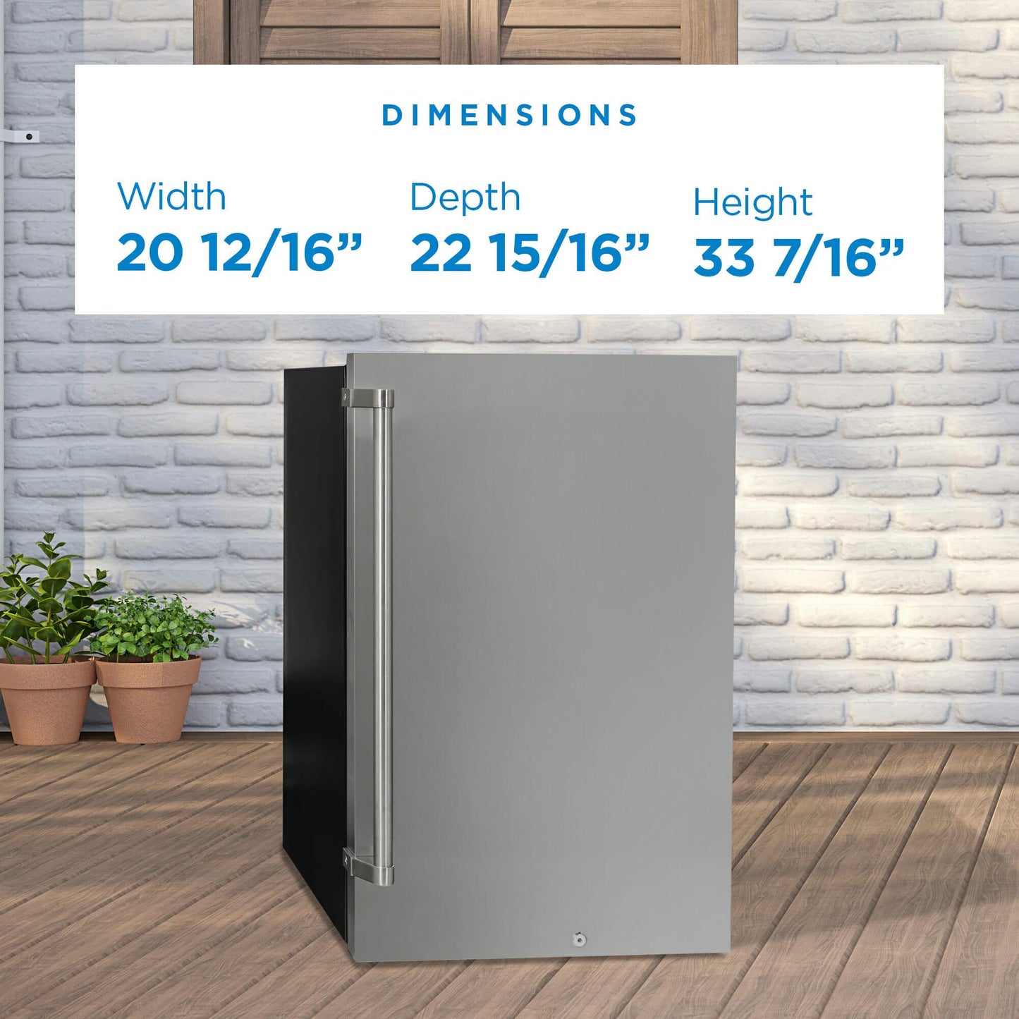 Danby DAR044A1SSO6 Danby 4.4 Cu. Ft. Outdoor Fridge In Stainless Steel