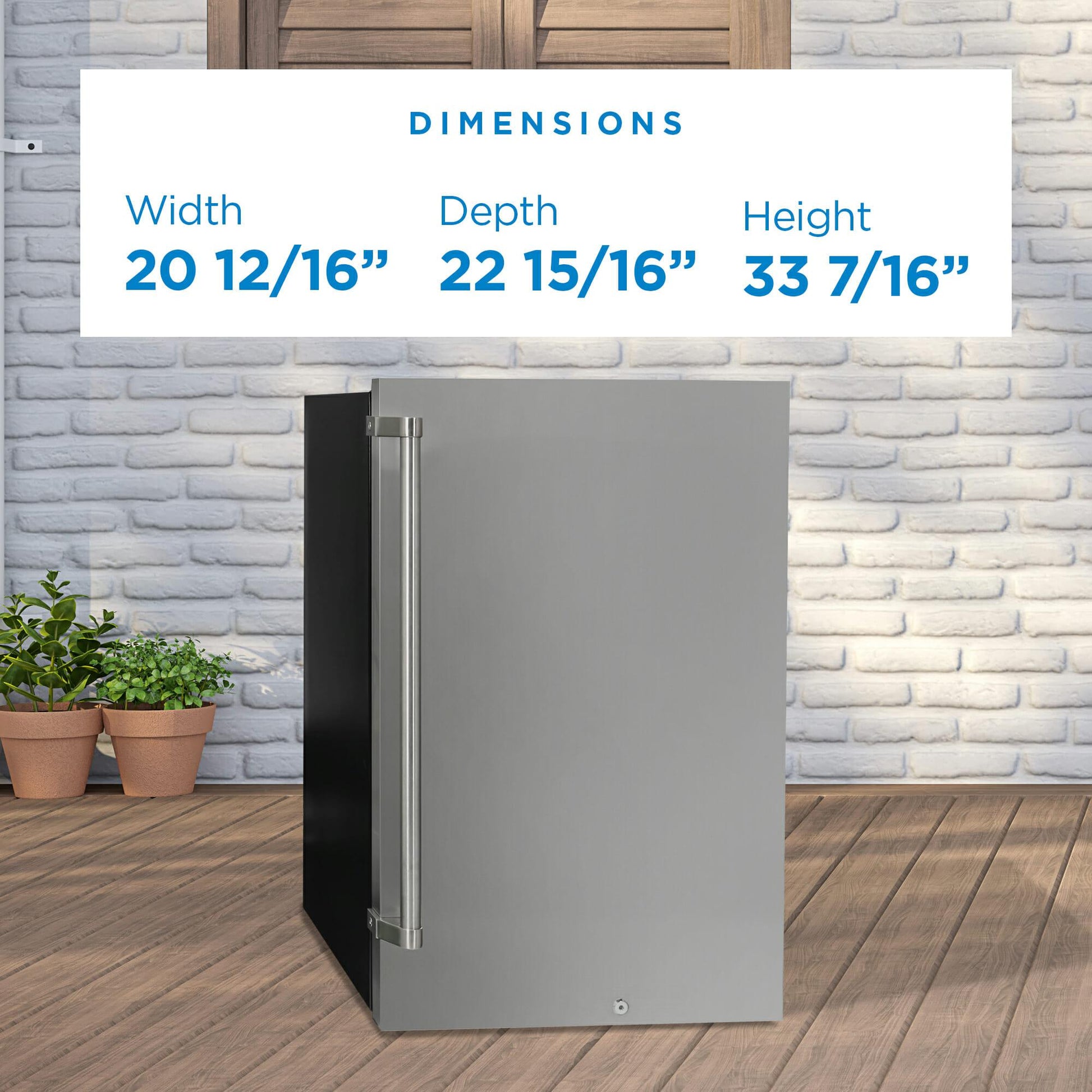 Danby DAR044A1SSO6 Danby 4.4 Cu. Ft. Outdoor Fridge In Stainless Steel