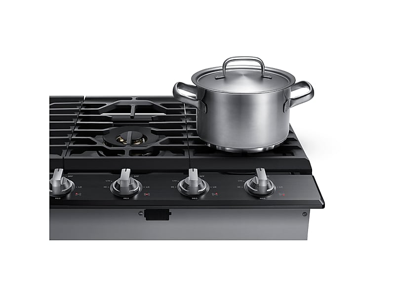 Samsung NA36N7755TG 36" Gas Cooktop With 22K Btu Dual Power Burner In Black Stainless Steel