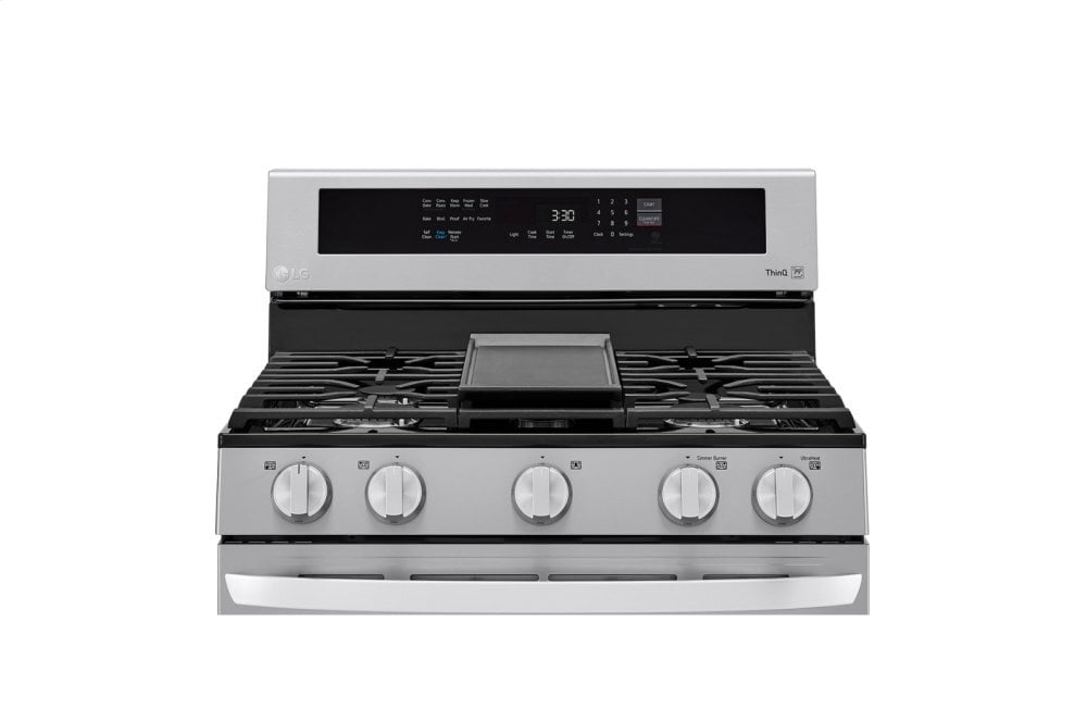 Lg LRGL5825F 5.8 Cu Ft. Smart Wi-Fi Enabled True Convection Instaview® Gas Range With Air Fry
