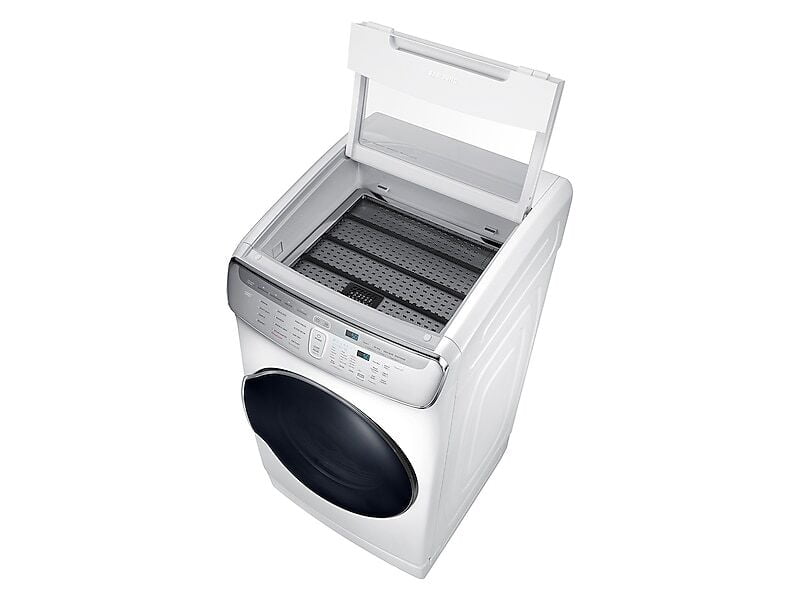 Samsung DVG60M9900W 7.5 Cu. Ft. Smart Gas Dryer With Flexdry&#8482; In White