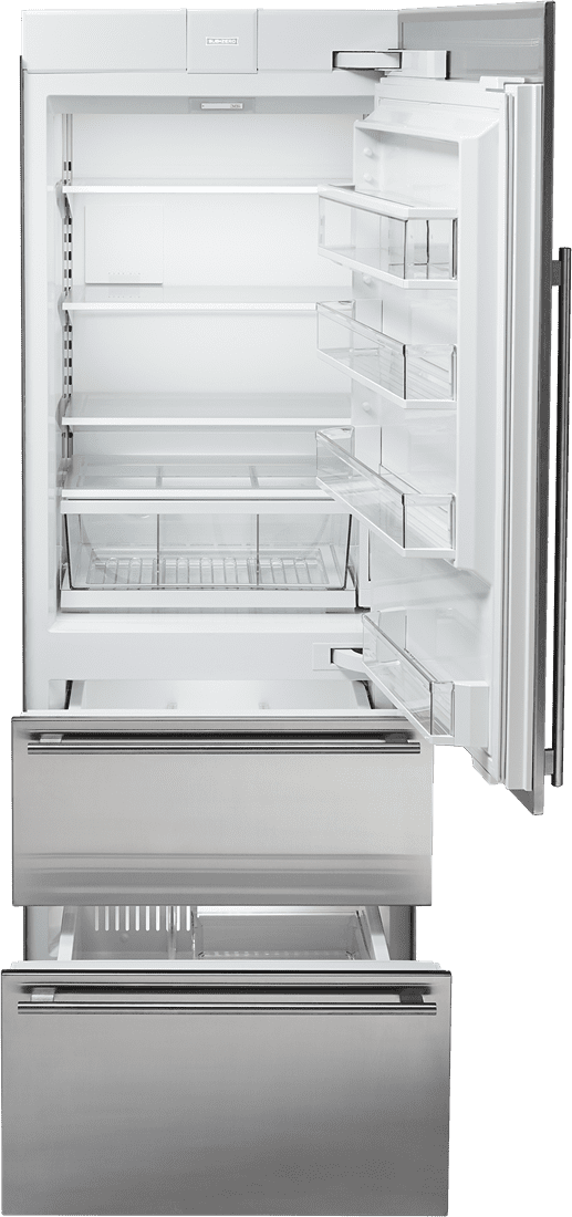 Sub-Zero IT30CILH 30" Designer Over-And-Under Refrigerator/Freezer - Panel Ready