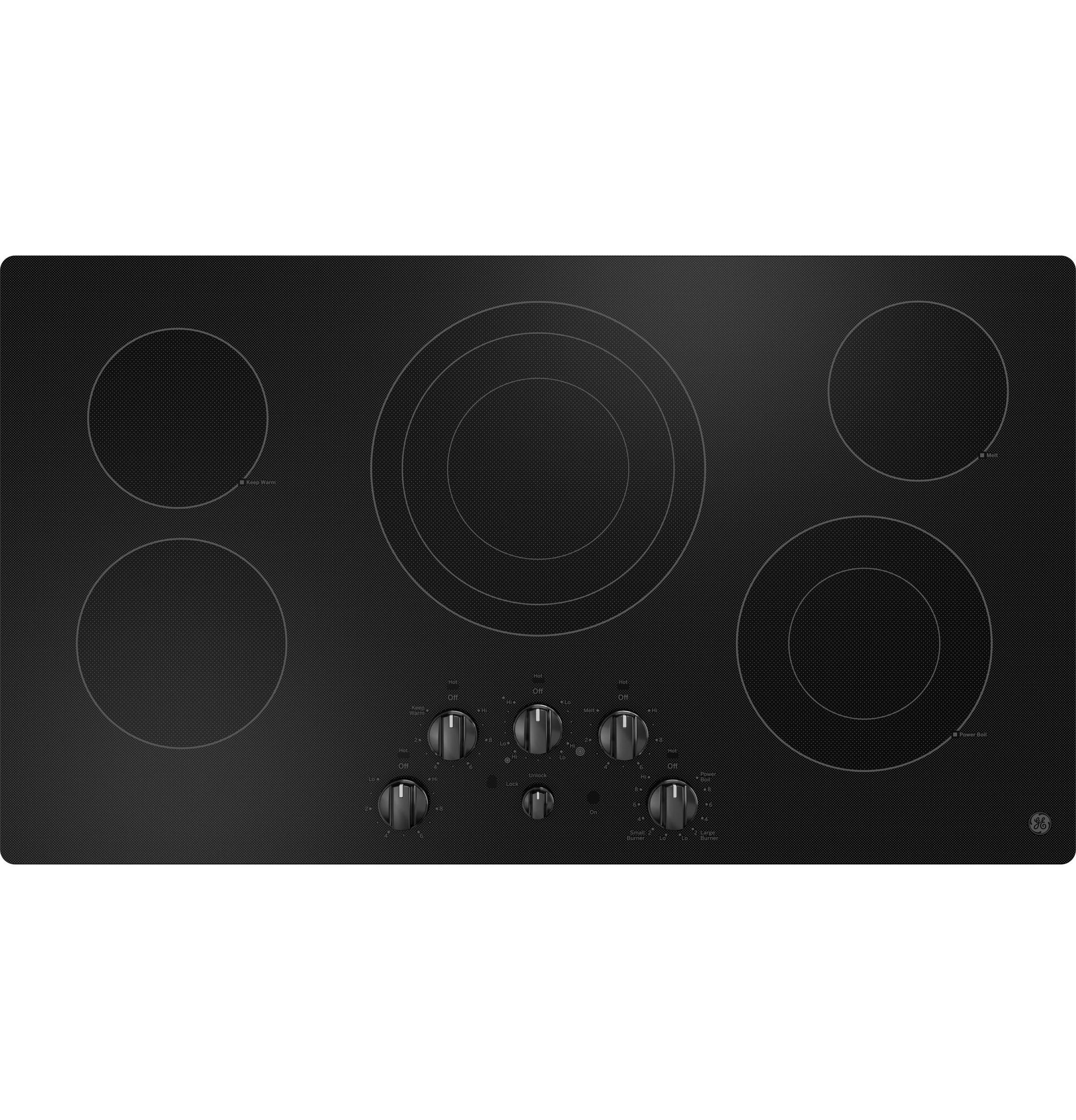 Ge Appliances JEP5036DTBB Ge® 36" Built-In Knob Control Electric Cooktop