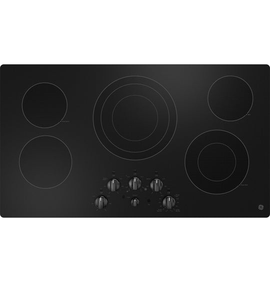 Ge Appliances JEP5036DTBB Ge® 36" Built-In Knob Control Electric Cooktop