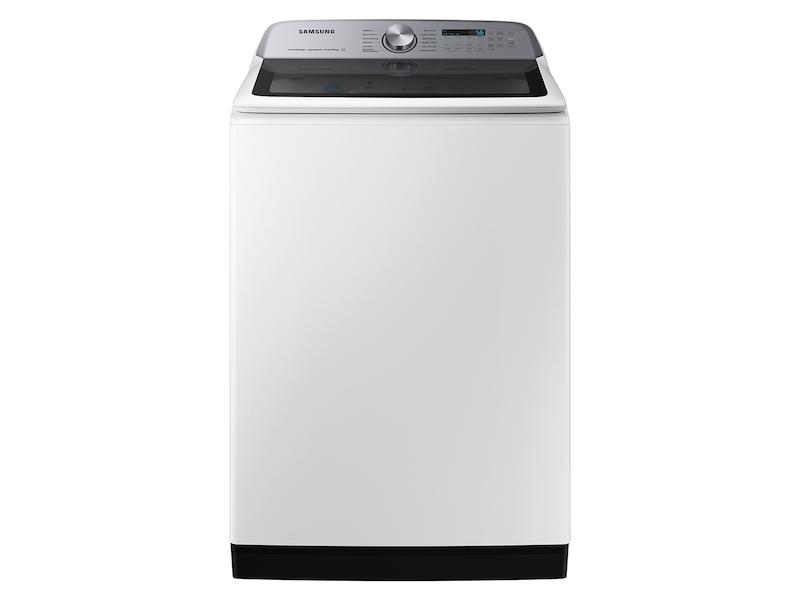 Samsung WA54CG7105AWUS 5.4 Cu. Ft. Extra-Large Capacity Smart Top Load Washer With Activewave&#8482; Agitator And Super Speed Wash In White