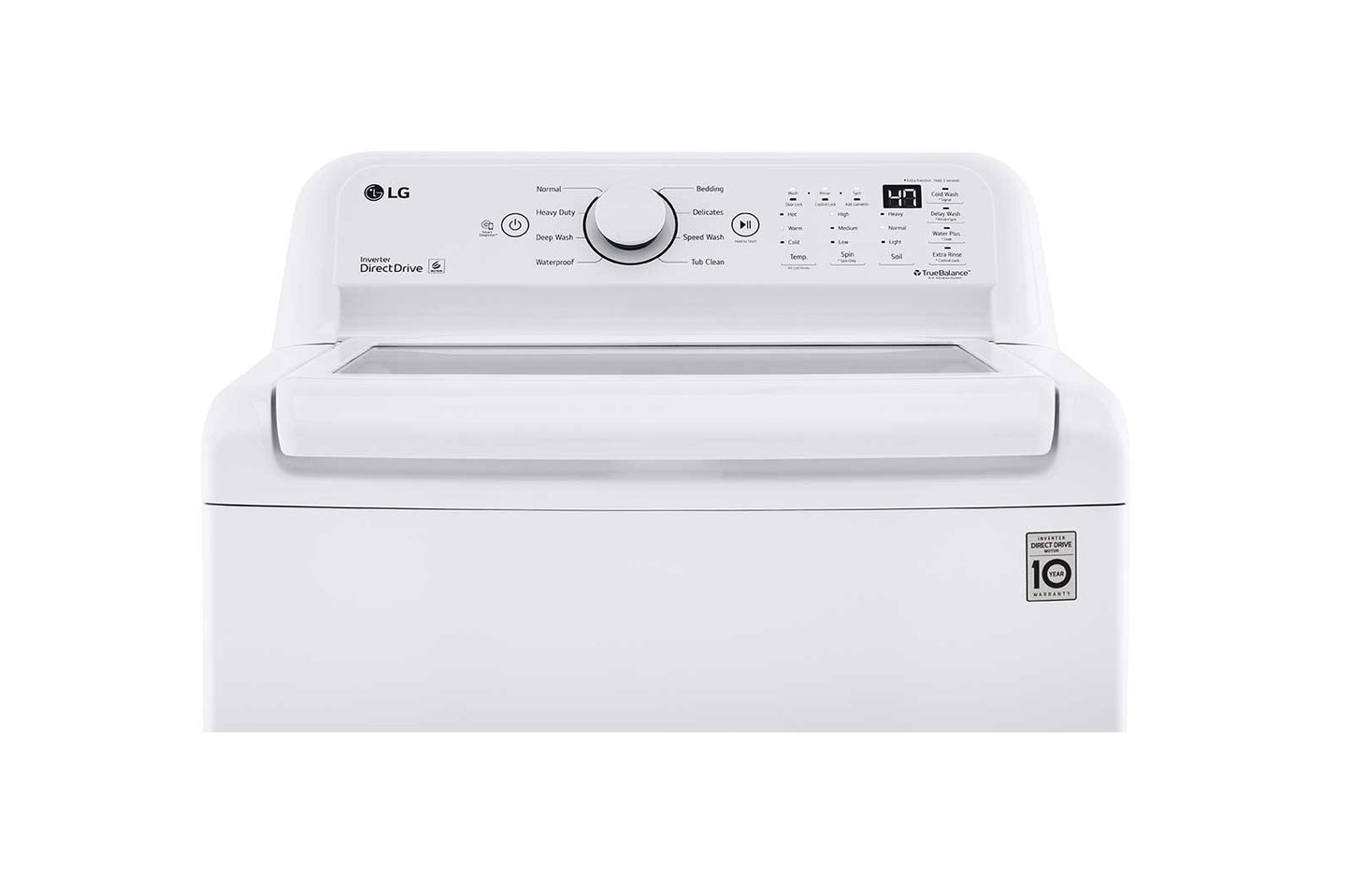 Lg WT7000CW 4.5 Cu. Ft. Ultra Large Capacity Top Load Washer With Turbodrum&#8482; Technology