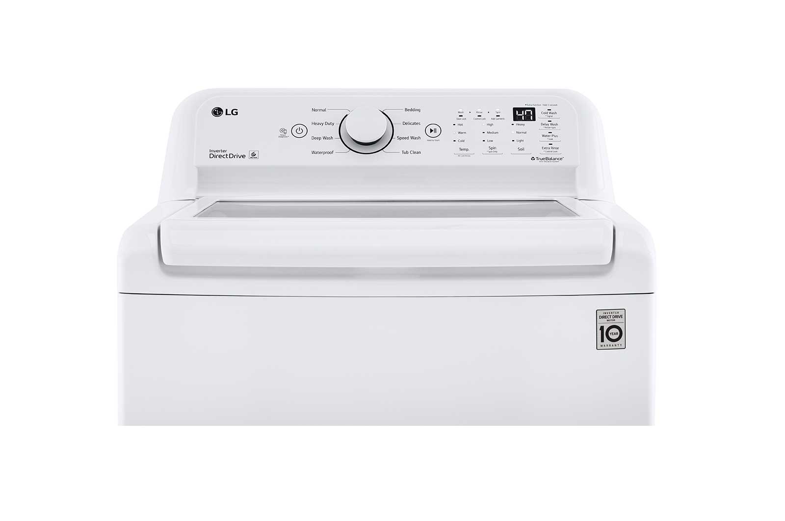 Lg WT7000CW 4.5 Cu. Ft. Ultra Large Capacity Top Load Washer With Turbodrum&#8482; Technology